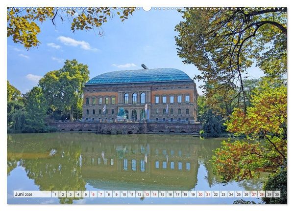 Produktbild: D&uuml;sseldorf Vom Ufer bis zur Skyline (hochwertiger Premium Wandkalender 2026 DIN A2 quer), Kunstdruck in Hochglanz