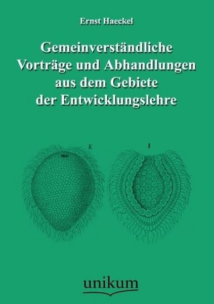 Produktbild: Haeckel, E: Gemeinverst&auml;ndliche Vortr&auml;ge und Abhandlungen au
