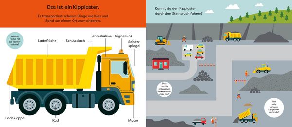 Produktbild: Tut, Tut! &ndash; Mein Schiebebuch: Lass uns Bagger fahren!