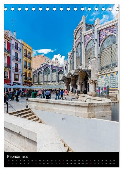 Produktbild: Valencia entdecken (Tischkalender 2026 DIN A5 hoch), CALVENDO Monatskalender