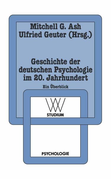 Produktbild: Geschichte der deutschen Psychologie im 20. Jahrhundert