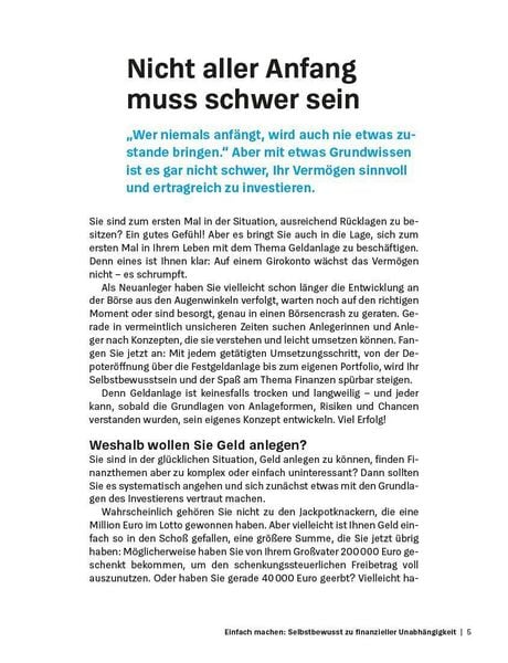 Produktbild: Geldanlage f&uuml;r Anf&auml;nger
