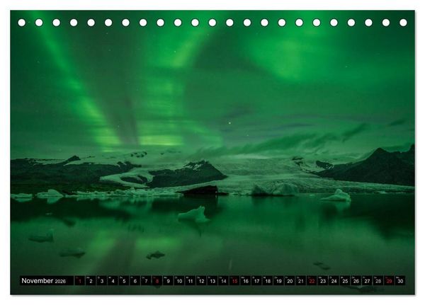Produktbild: Faszination Licht am Polarkreis (Tischkalender 2026 DIN A5 quer), CALVENDO Monatskalender