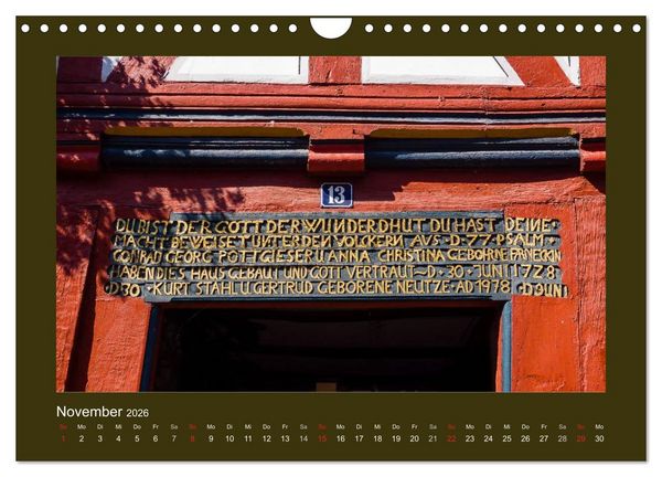 Produktbild: Fachwerk in Nordhessen (Wandkalender 2026 DIN A4 quer), CALVENDO Monatskalender