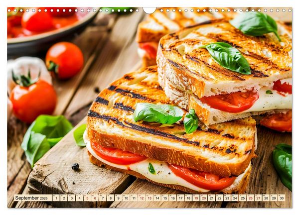 Produktbild: Alles Tomate oder was?! - Herzhafte Speisen rund um die Tomate (Wandkalender 2026 DIN A3 quer), CALVENDO Monatskalender