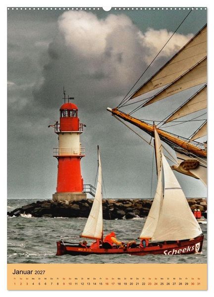 Produktbild: SAIL Rostock-Warnem&uuml;nde. Du bist so sch&ouml;n (Wandkalender 2027 DIN A2 hoch), CALVENDO Monatskalender
