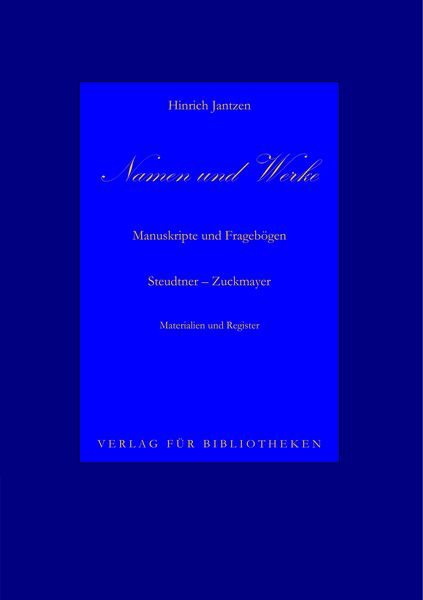 Produktbild: Namen und Werke