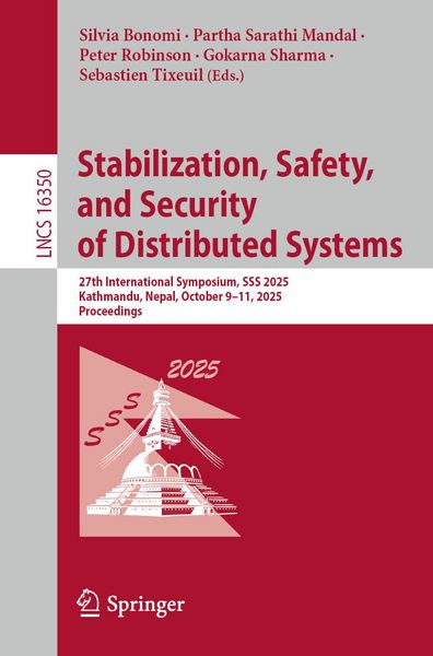 Produktbild: Stabilization, Safety, and Security of Distributed Systems