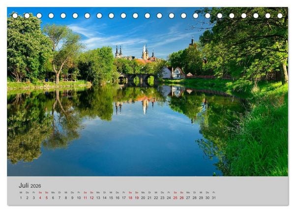 Produktbild: Die Saale Von Franken zur Elbe (Tischkalender 2026 DIN A5 quer), CALVENDO Monatskalender