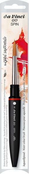 Produktbild: da Vinci Pinsel GO SPIN Reise-Aquarellpinsel, rund, extrafein, Pinsel, Gr&ouml;&szlig;e 8