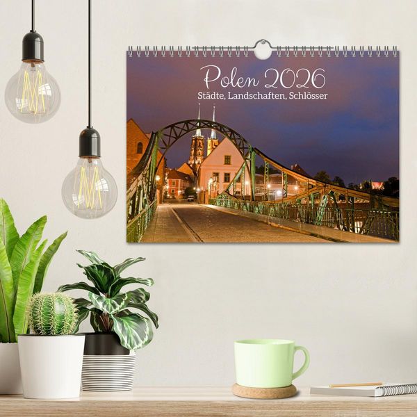 Produktbild: Polen - St&auml;dte, Landschaften, Schl&ouml;sser (Wandkalender 2026 DIN A4 quer), CALVENDO Monatskalender