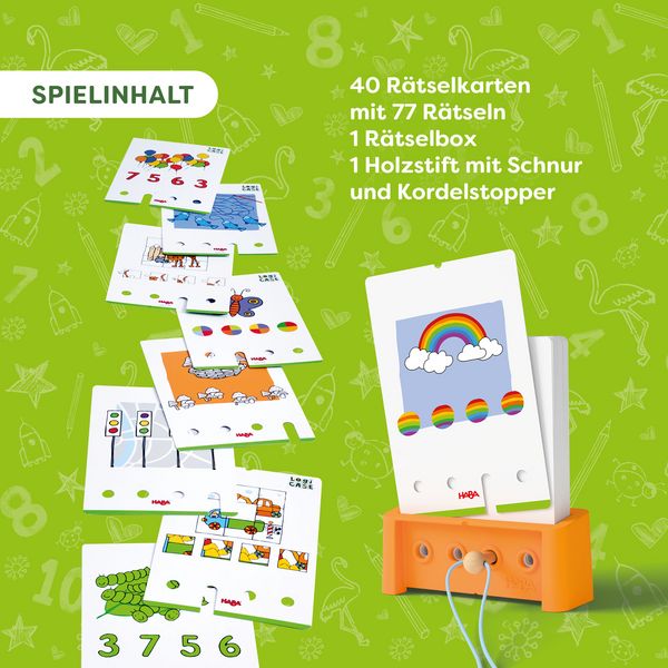 Produktbild: HABA 2013042001 - Logic! CASE SOLO-Challenge 5+, 77x R&auml;tselspa&szlig;, Denkspiel, Starter Set