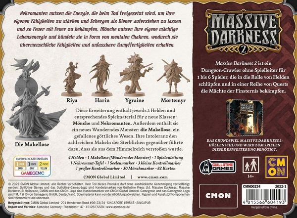 Produktbild: Massive Darkness 2 M&ouml;nche & Nekromanten gegen die Makellose