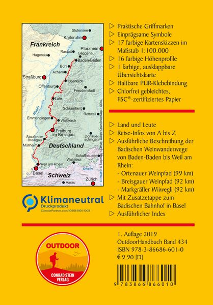 Produktbild: Badische Weinwanderwege von Baden-Baden bis Weil am Rhein