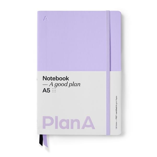 Produktbild: Notizbuch A5 Softcover Punktiert Mauve Purple