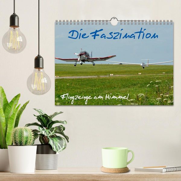 Produktbild: Die Faszination. Flugzeuge am Himmel (Wandkalender 2026 DIN A4 quer), CALVENDO Monatskalender