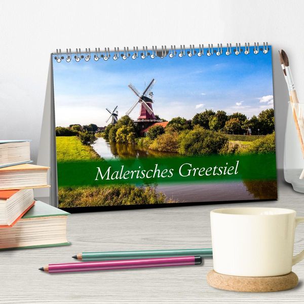 Produktbild: Malerisches Greetsiel (Tischkalender 2026 DIN A5 quer), CALVENDO Monatskalender