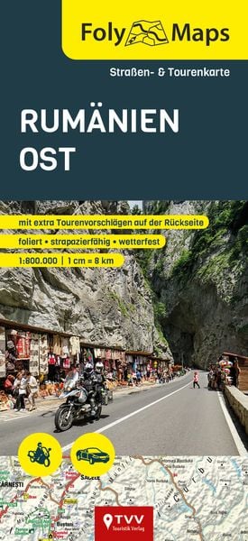 FolyMap Rumänien Ost, Karte von , TVV Touristik-Verlag GmbH, 9783965990524