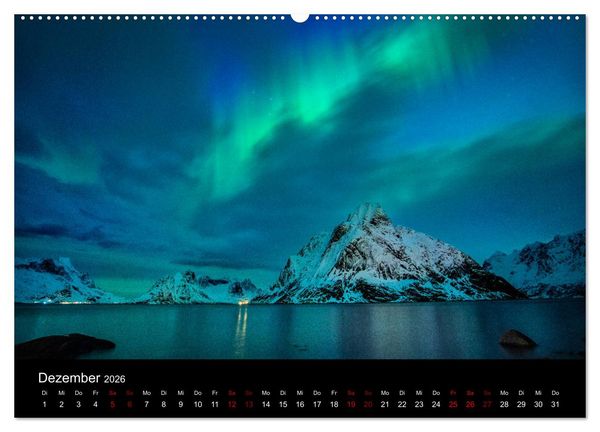 Produktbild: Lofoten - Inseln im Nordmeer (Wandkalender 2026 DIN A2 quer), CALVENDO Monatskalender