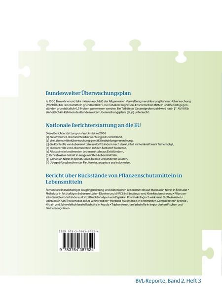 Produktbild: Berichte zur Lebensmittelsicherheit 2006