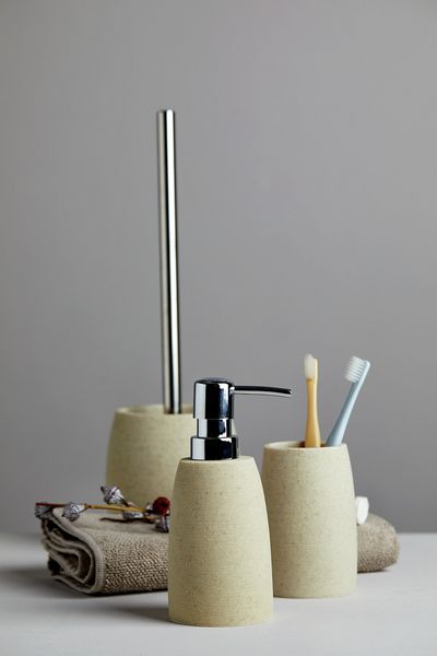 Produktbild: WC-Garnitur Mod. Goa Beige, in Naturstein-Optik