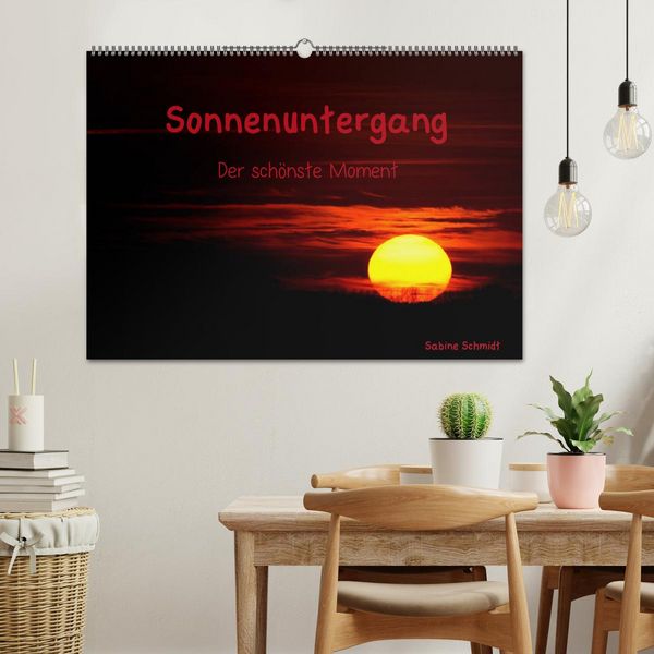 Produktbild: Sonnenuntergang (Wandkalender 2026 DIN A2 quer), CALVENDO Monatskalender