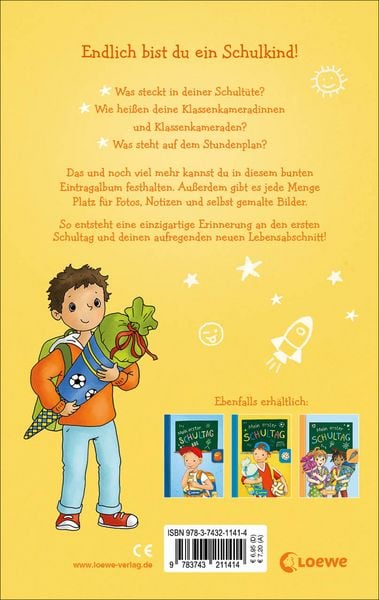 Produktbild: Mein erster Schultag - Jungs (Gelb)