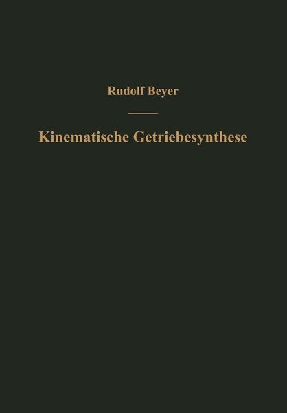 Produktbild: Kinematische Getriebesynthese