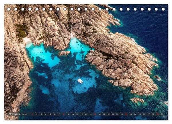 Produktbild: Sardinien - Karibik des Mittelmeers (Tischkalender 2026 DIN A5 quer), CALVENDO Monatskalender