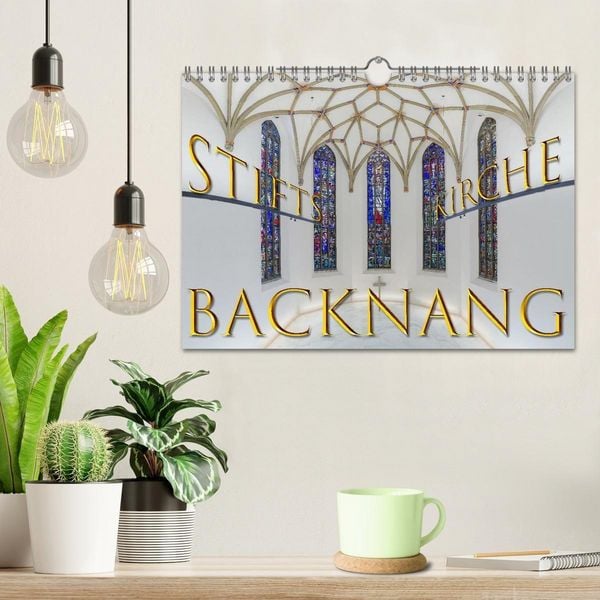 Produktbild: Backnang - Panoramablicke in die Stiftskirche (Wandkalender 2026 DIN A4 quer), CALVENDO Monatskalender