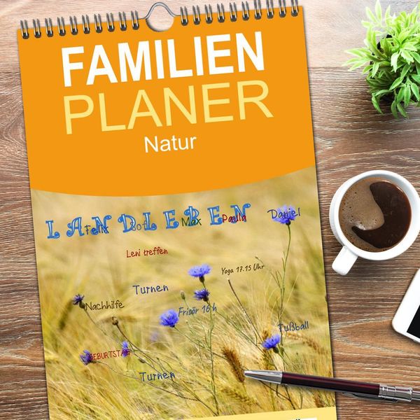 Produktbild: Familienplaner 2026 - LANDLEBEN mit 5 Spalten (Wandkalender, 21 x 45 cm) CALVENDO