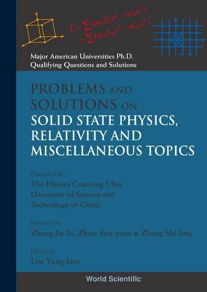 Produktbild: Problems and Solutions on Solid State Physics, Relativity and Miscellaneous Topics