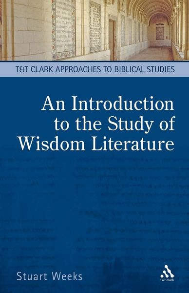 Produktbild: An Introduction to the Study of Wisdom Literature
