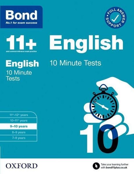 Produktbild: Bond 11+ 10 Minute Tests English 9-10 years: For 11+ GL assessment and Entrance Exams
