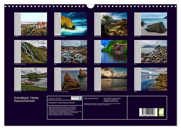 Produktbild: Schottland. Herbe Natursch&ouml;nheit (Wandkalender 2026 DIN A3 quer), CALVENDO Monatskalender