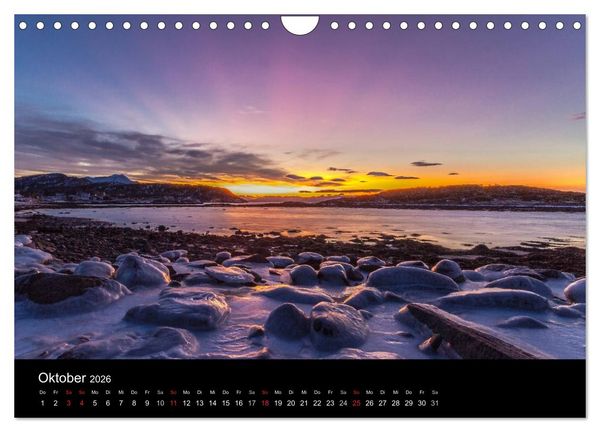 Produktbild: Norwegen, Landschaften in Schnee und Eis (Wandkalender 2026 DIN A4 quer), CALVENDO Monatskalender