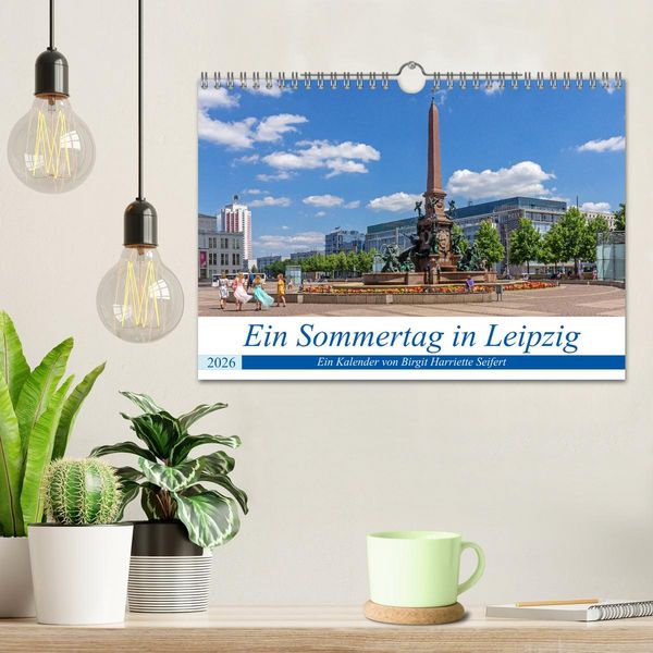 Produktbild: Ein Sommertag in Leipzig (Wandkalender 2026 DIN A4 quer), CALVENDO Monatskalender