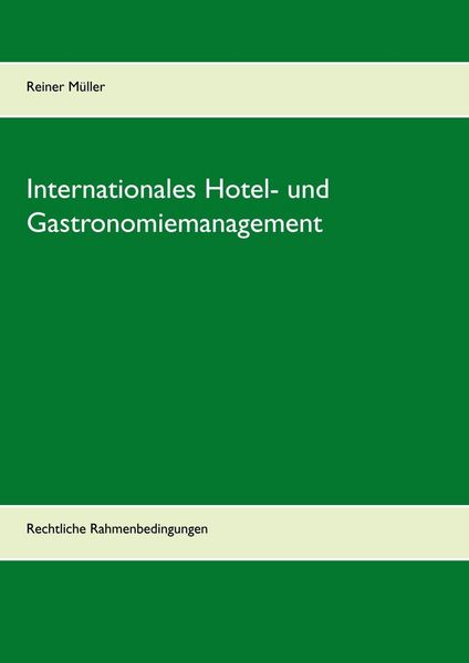 Produktbild: Internationales Hotel- und Gastronomiemanagement