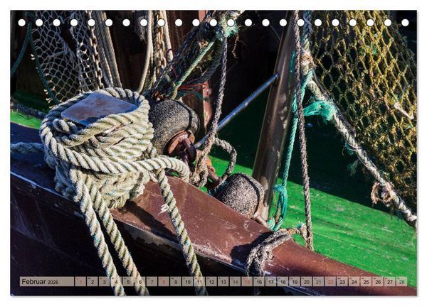 Produktbild: Norddeich Spaziergang vom Hafen bis zum Strand (Tischkalender 2026 DIN A5 quer), CALVENDO Monatskalender