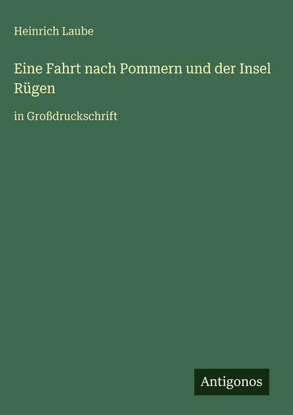 Produktbild: Eine Fahrt nach Pommern und der Insel R&uuml;gen