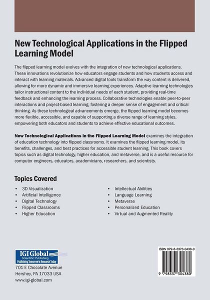 Produktbild: New Technological Applications in the Flipped Learning Model