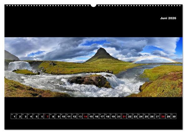 Produktbild: Island 2026 Landschaftspanoramen (Wandkalender 2026 DIN A2 quer), CALVENDO Monatskalender