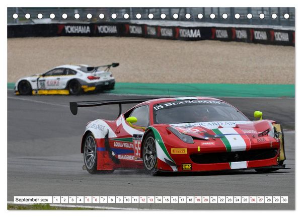 Produktbild: Faszination GT3 RACING (Tischkalender 2026 DIN A5 quer), CALVENDO Monatskalender