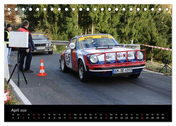 Produktbild: Bergrennen und Rallye im Porsche (Tischkalender 2026 DIN A5 quer), CALVENDO Monatskalender