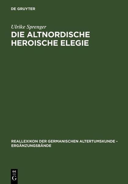 Produktbild: Die altnordische Heroische Elegie