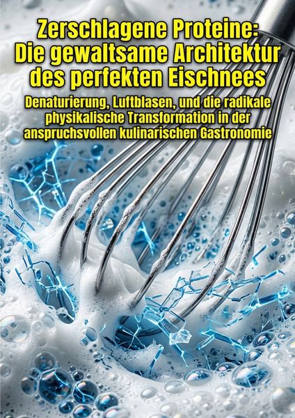 Produktbild: Zerschlagene Proteine: Die gewaltsame Architektur des perfekten Eischnees