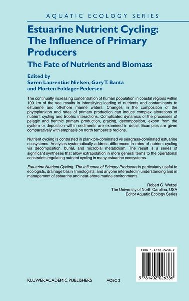Produktbild: Estuarine Nutrient Cycling: The Influence of Primary Producers