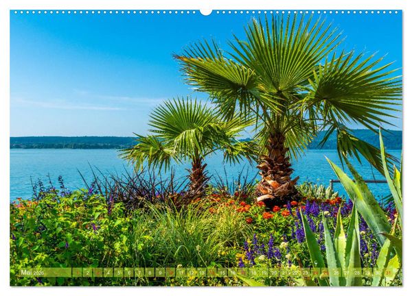 Produktbild: Farbenfroh Bodensee (hochwertiger Premium Wandkalender 2026 DIN A2 quer), Kunstdruck in Hochglanz