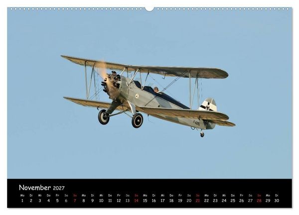 Produktbild: Doppeldecker - Veteranen der L&uuml;fte (Wandkalender 2027 DIN A2 quer), CALVENDO Monatskalender