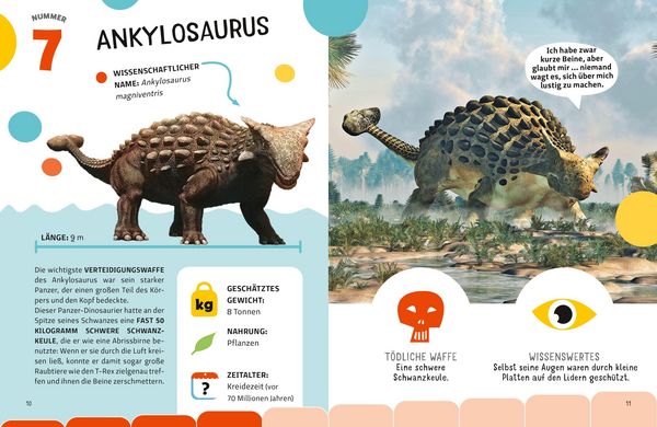 Produktbild: Top Ten die gef&auml;hrlichsten Dinosaurier